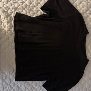 Fabletics Black Basic Tee – Size XS